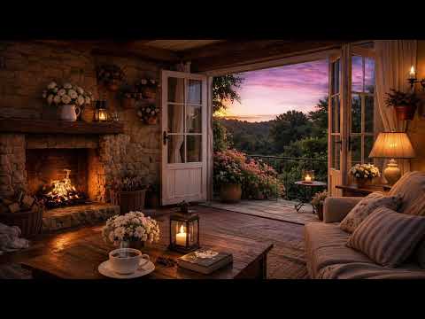 Fireplace Ambience 🔥 Cozy Evening Fire Sounds for Sleep & Relax