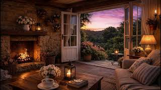Fireplace Ambience 🔥 Cozy Evening Fire Sounds for Sleep & Relax