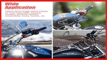 3 Pieces Motorcycle Headlight Switch Handlebar Toggle Switch 7/8 Inch 22 mm 12v on off Push Button f