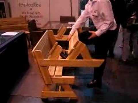  Garden Bench which converts to a Picnic Table and Benches - YouTube