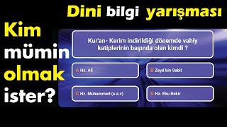 "Kim mümin olmak ister?" dini bilgi yarışması..