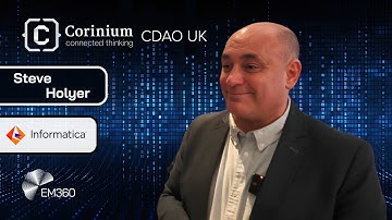 "You Must Understand Where your Data is Stored, and its Quality" - Steve Holyer @CDAO UK
