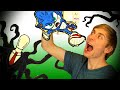 SONIC NOOO WHY??? Pancake Art Challenge Slender Man, Superheroes DIY FOOD ART