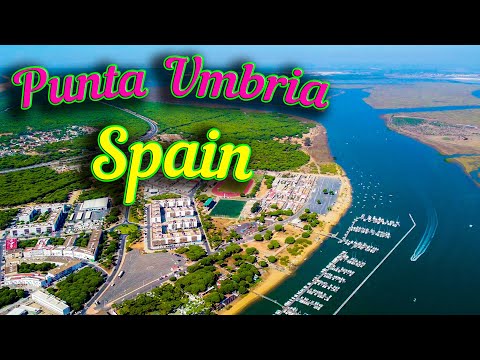 Spain view from the Sky - Punta Umbria smal city close to Huelva. Испания   меленький городок Уельва