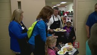 Nashville Rescue Mission Serving Easter Meals