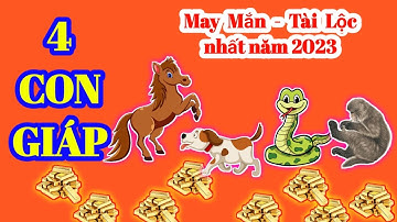 4 Con Giáp MAY MẮN "GIÀU TO" vào năm Quý Mão 2023 #4congiap #giàuto #vanhan2023
