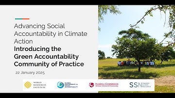 Webinar: Introducing the Green Accountability Community of Practice