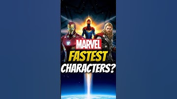 "Top 5 Fastest Marvel Characters ⚡ #shorts"