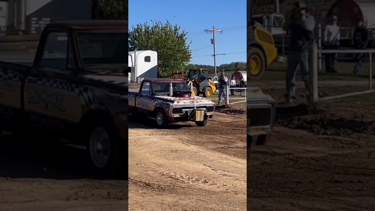 2wd truck pulling 