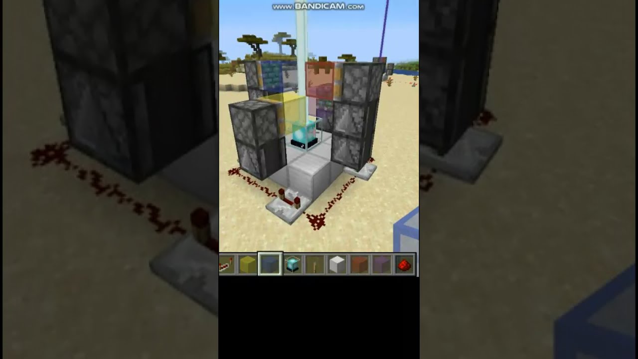 Minecraft Rainbow Beacon Tutorial #Shorts