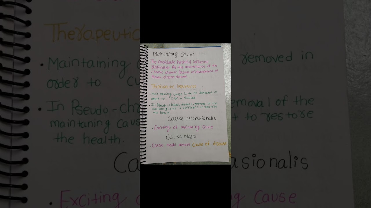 # NOTES 📝# CAUSE OF DISEASE # ORGANON OF MEDICINE # FOR HOMOEOPATHY STUDENTS 👩‍⚕️⚕️👨‍⚕️