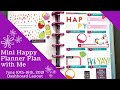 Mini Happy Planner | Dashboard Layout | Plan With Me June 10th-16th, 2019