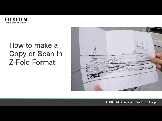Learn how to make a Copy or Scan in Z-Fold Format - YouTube