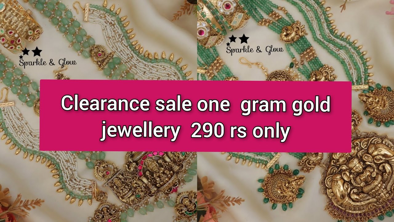 Don't Miss Out! The SHOCKING Truth About ONE GRAM GOLD NECKLACE SETS Prices During Clearance