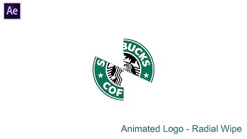 After Effects Tutorial #10 - Animated Logo [Radial Wipe] | Quick Tutorial