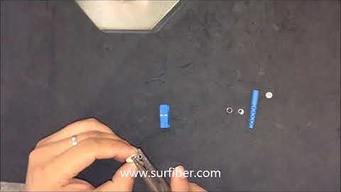 assemble patch cord  connector  parts SC UPC 3 0 steps