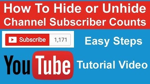 How To Hide or Unhide Subscriber Counts in Your Channel II Easy Steps II Watch Now