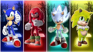 Super sonic vs sonic red vs hyper sonic  vs baby sonic yellow || Tiles hop edm rush screenshot 5
