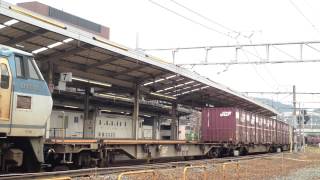 砂撒き有り! EF210 4号機牽引　ムドEF66-120号機 5085レ（京都駅にて）