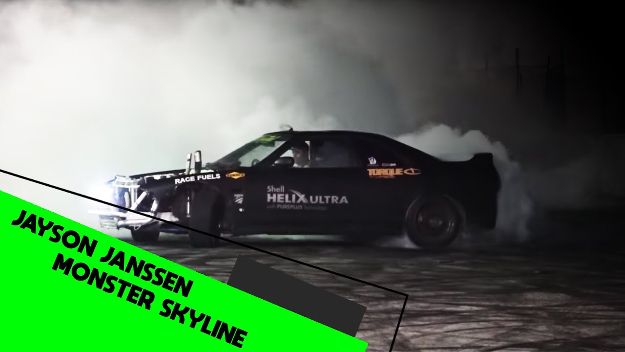 Jayson Janssen with his Monster Skyline @ The War Face To Face