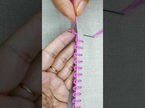 #embroidery #diynstitch #sewing #loopstitch #handembroidery #stitchtricks #churider #stitching #sti