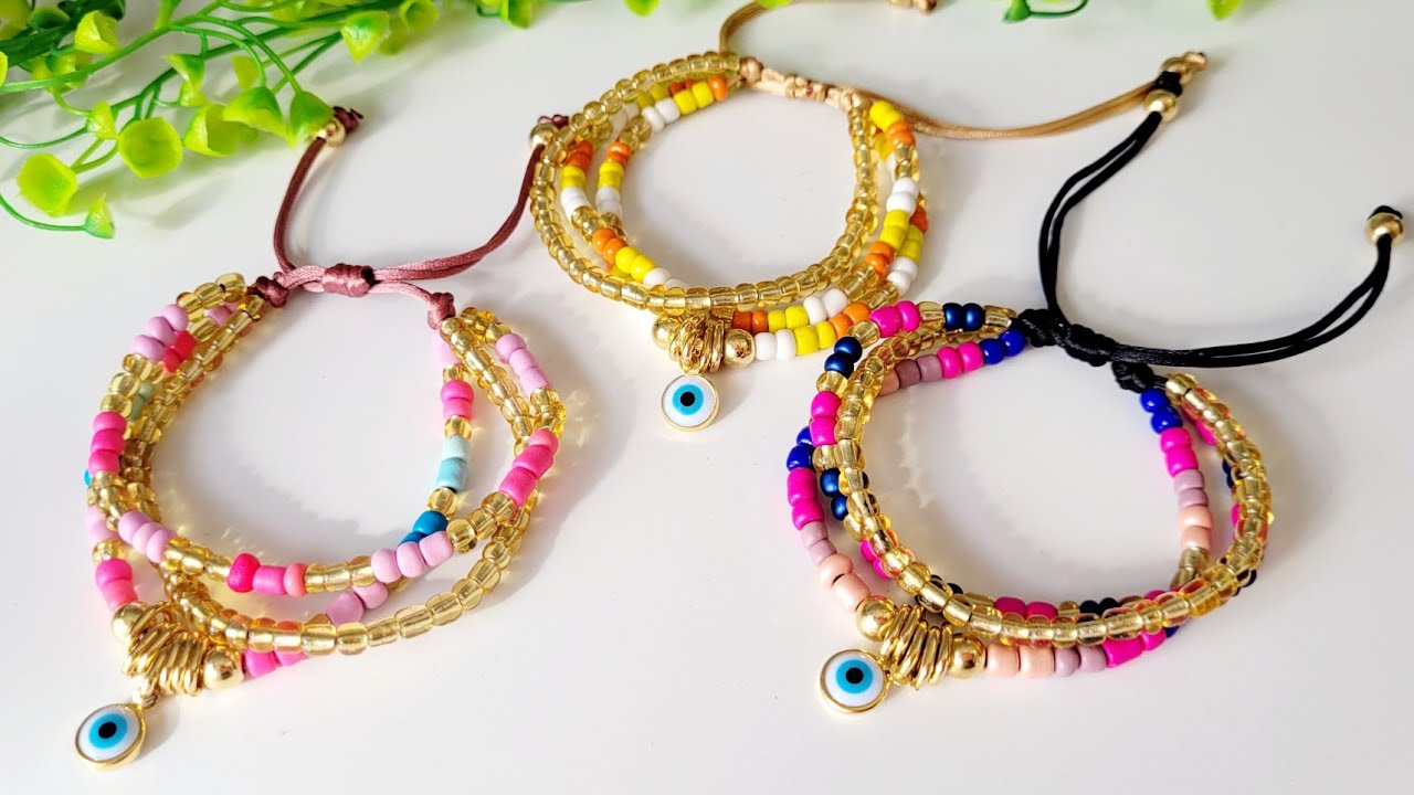 Pulseira Tripla Fácil de Fazer para Vender Muito