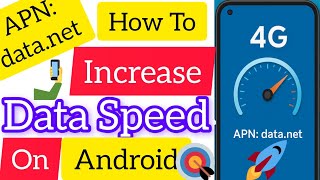 How to Increase DATA SPEED on ANDROID🚀 #dataspeed #android