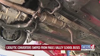 Catalytic converters swiped from Pauls Valley school buses