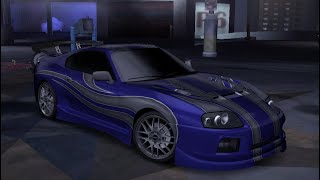 Как сделать Toyoya Supra из пролога игри в Need for Speed Carbon