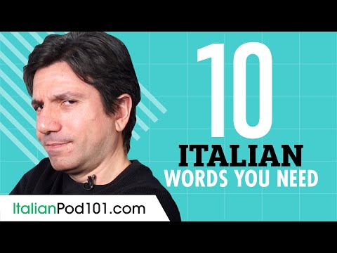 10 Italian Words You Need - Daily Life Vocabulary #3 - 10 Italian Words You Need - Daily Life Vocabulary #3