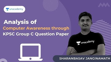 Analysis of Computer Awareness through KPSC Group C Question Paper | KPSC | SHARANBASAV JANGINAMATH