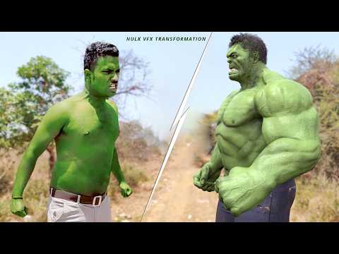 ALL BEST Hollywood Hulk Transformation In Real Life | vfx short film #hulk