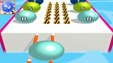 AZ Run - 2048 ABC Runner ! All Levels Gameplay (71-75)