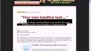 The Amazing Mini Site Template V2