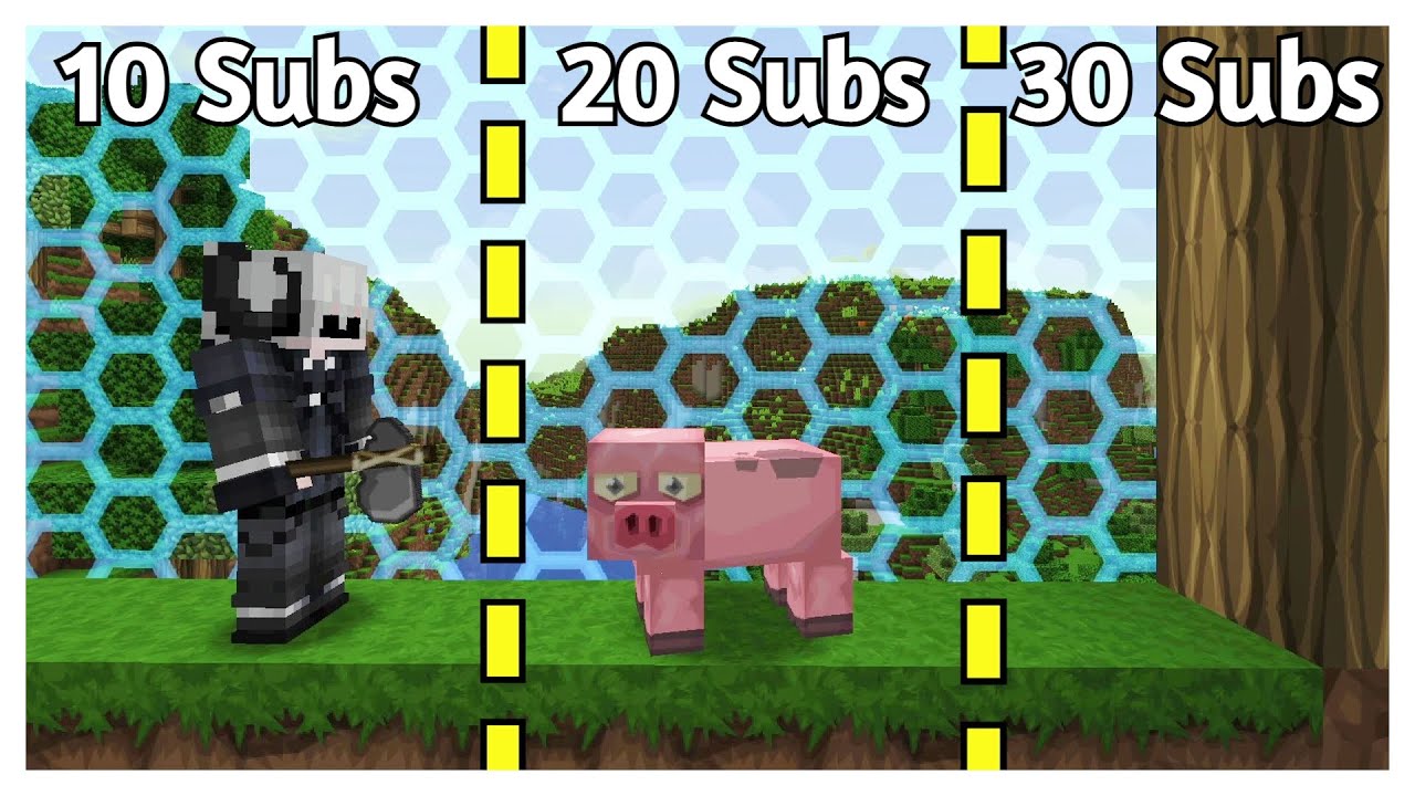 Minecraft, but the World Grows when You Subscribe