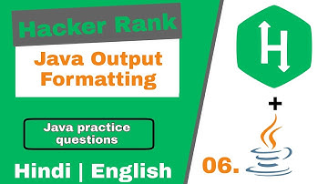 06 - Hackerrank problem solving in java | Java Output Formatting | Hackerrank java hindi