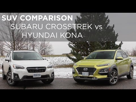 Suv Comparison 2019 Hyundai Kona Vs 2019 Subaru Crosstrek Driving