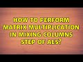 Mastering Matrix Multiplication in AES MixColumns Step 🔐