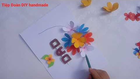 DIY 3d card for dad |Cách làm thiệp 3d đơn giản|Tiệp Đoàn DIY handmade