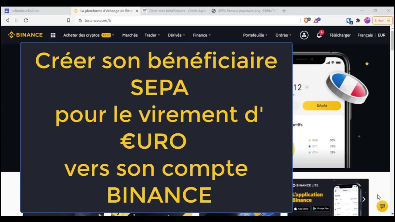 Comment créer son bénéficiaire SEPA pour le virement d