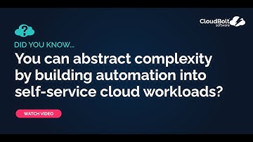 Did you know... you can build automation into workloads?