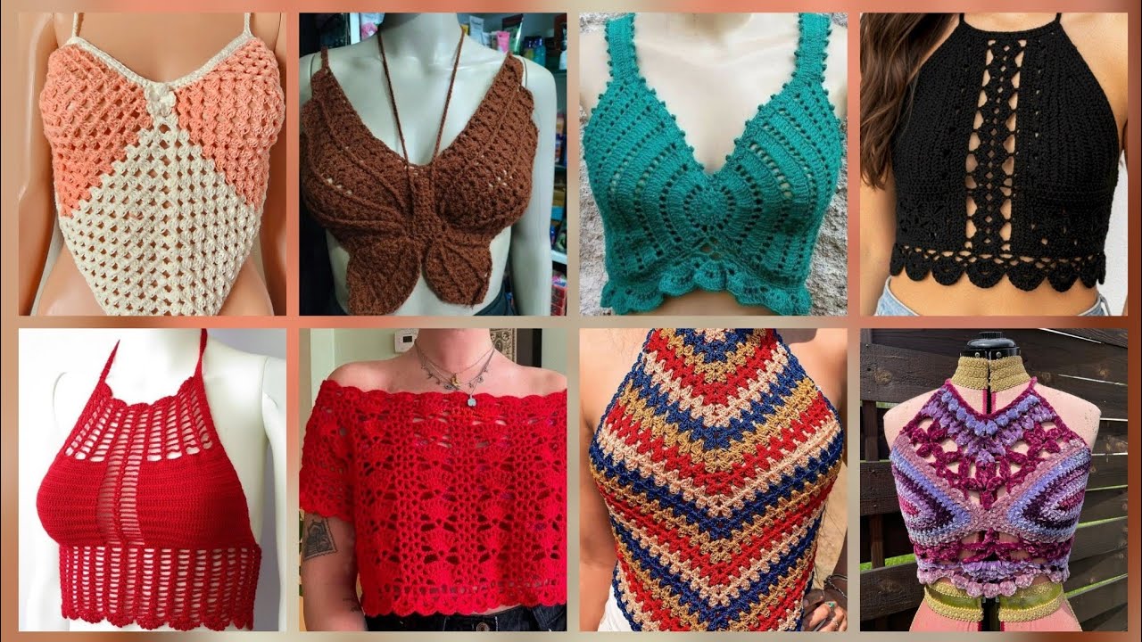 Most beautiful stylish crochet tops blouse design #2025