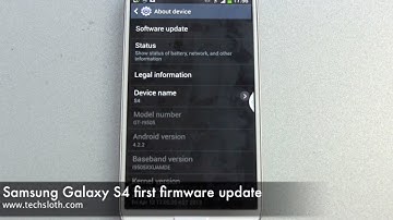 Samsung Galaxy S4 first firmware update