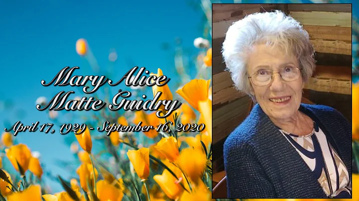 Mary Alice Guidry's Keepsake Video
