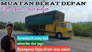 Muatan berat depan‼️Jalan siang ban depan cepat panas