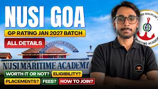 NUSI Goa FULL GP Rating Selection Procedure Jan Batch 2027 | फीस और प्लेसमेंट्स | STILL WORTH IT? 😳