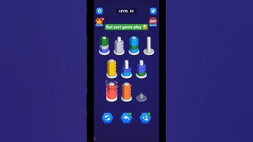 nut sort game play .... #entertainment #games #gaming