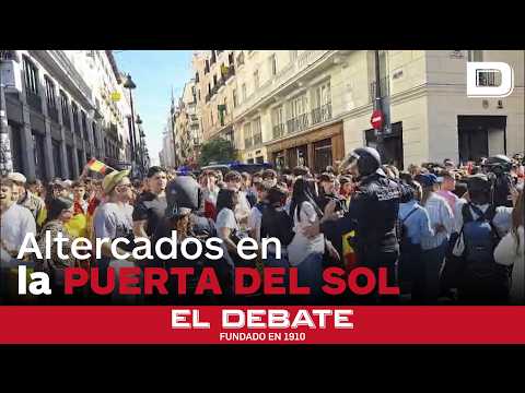 Altercados en la Puerta del Sol tras el desfile del 12 de octubre