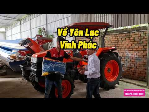 Video Giao máy cày Kubota L4508 Về Vĩnh Phúc - 0839000100 - youtube
