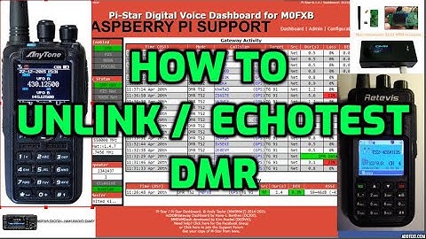 DMR- HOW TO UNLINK (4000) and ECHO TEST (9990)